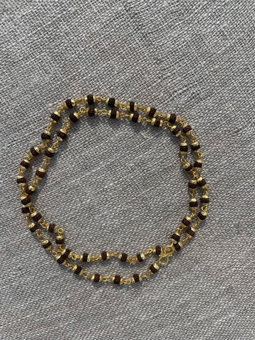 Rudraksha Kanthi Mala, 32 cm, 3 mm