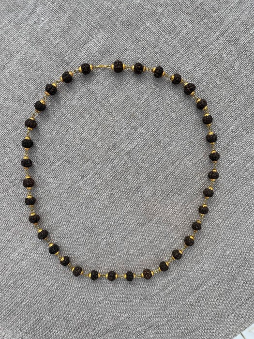 Brown Rudraksha Kanthi Mala, 9 mm