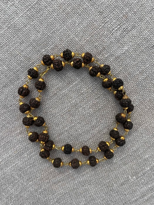 Brown Rudraksha Kanthi Mala, 9 mm