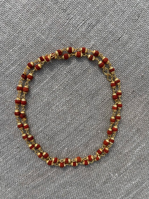 Brown Rudraksha Kanthi Mala, 5 mm