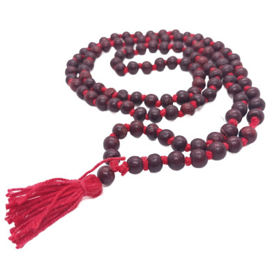 Applewood Japa Mala, 108 Beads, 60 cm